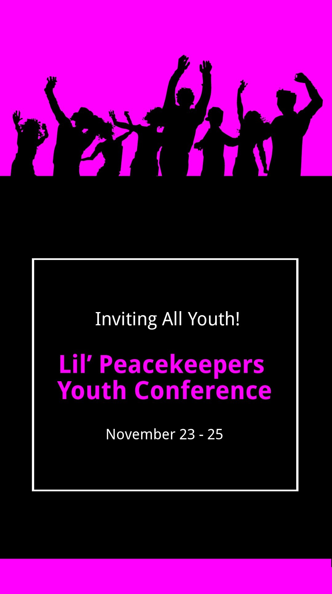 Youth Conference Whatsapp Post Template