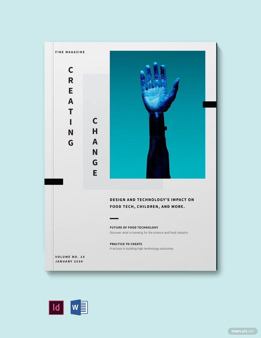 Sample Design and Tech Magazine Template