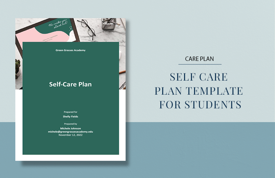 Self Care Plan Template For Students