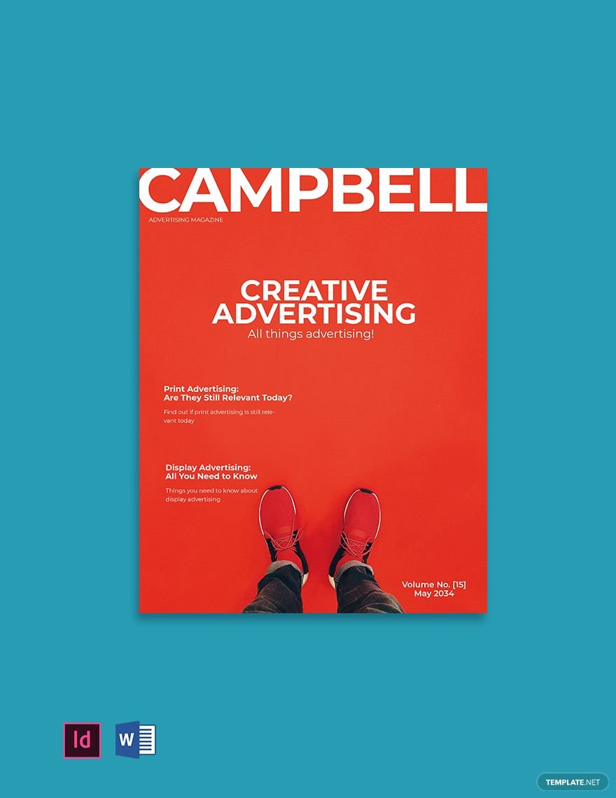 Free Creative Advertising Magazine Template