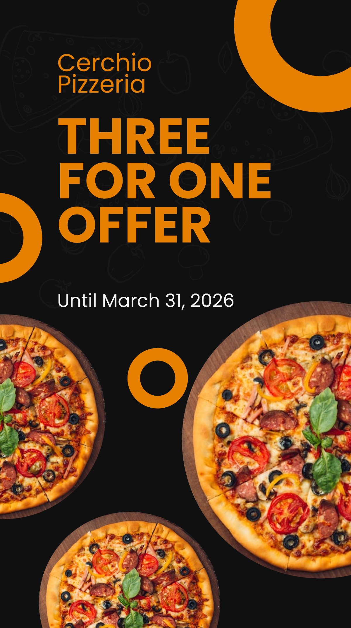 Free Pizza Offer Instagram Story Template