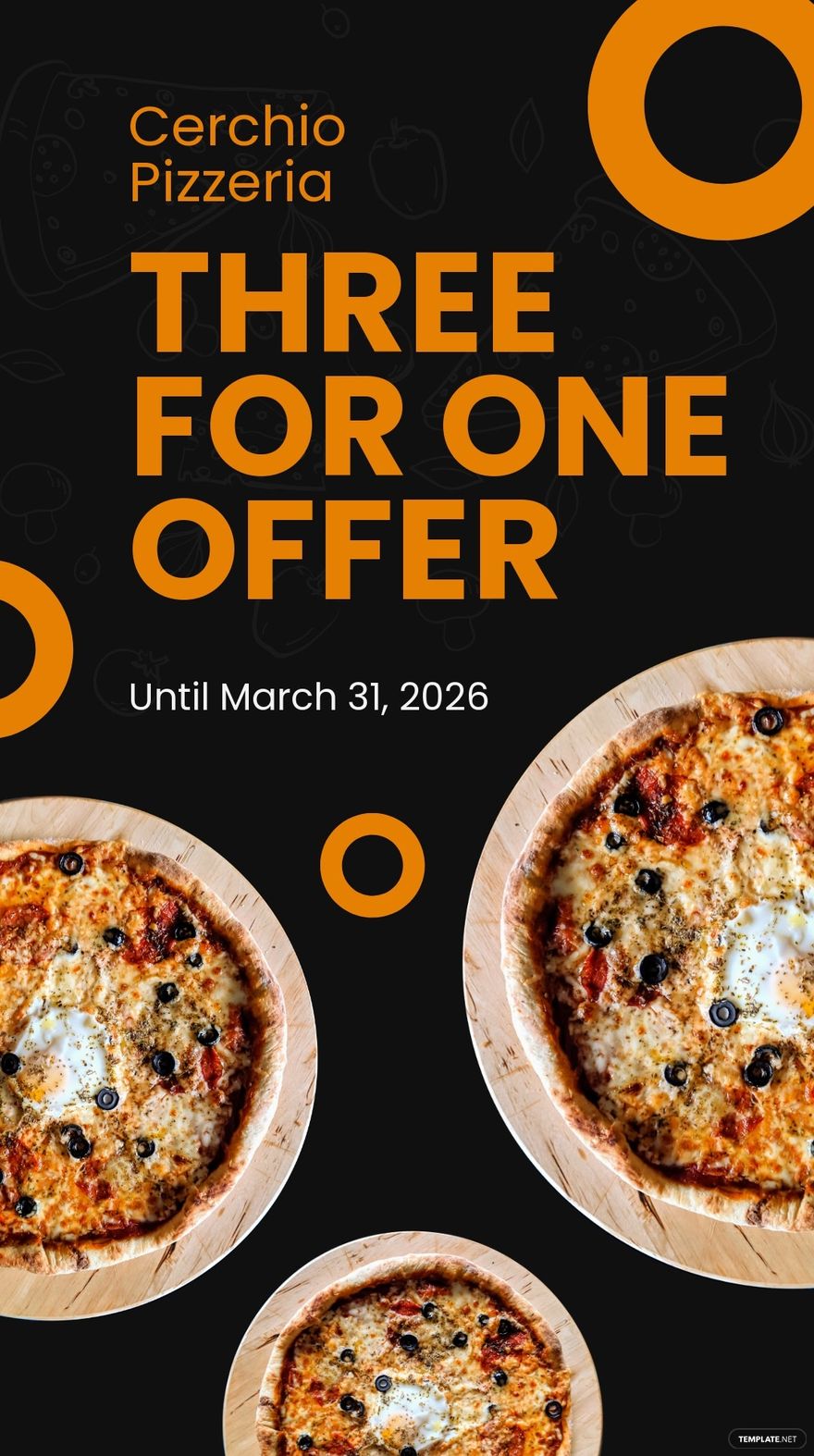 Free Pizza Offer Whatsapp Post Template