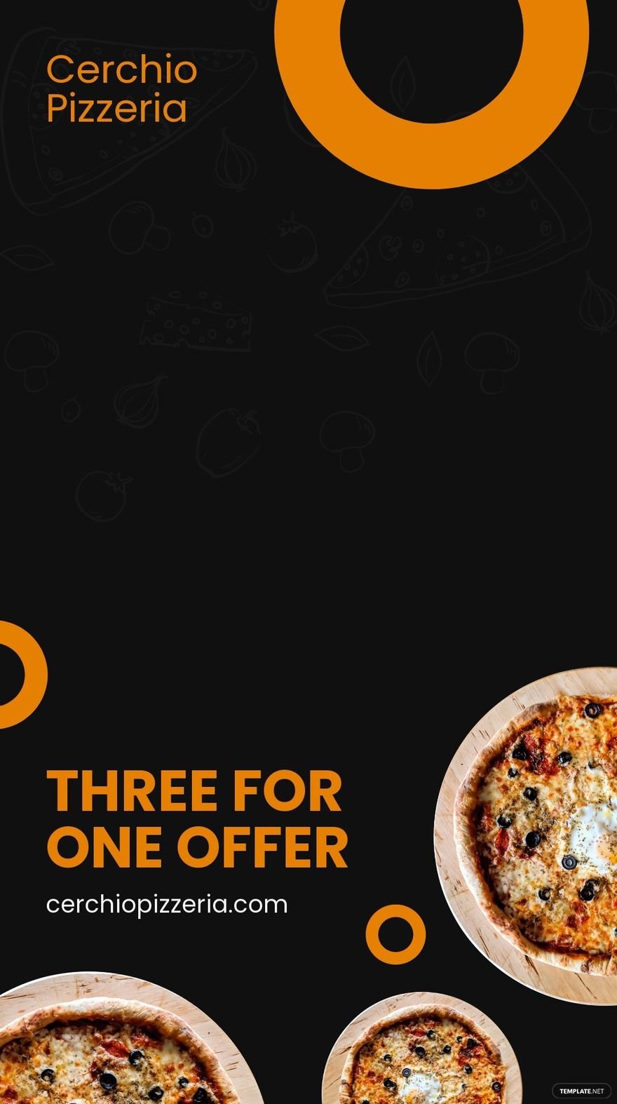 Free Pizza Offer Snapchat Geofilter Template