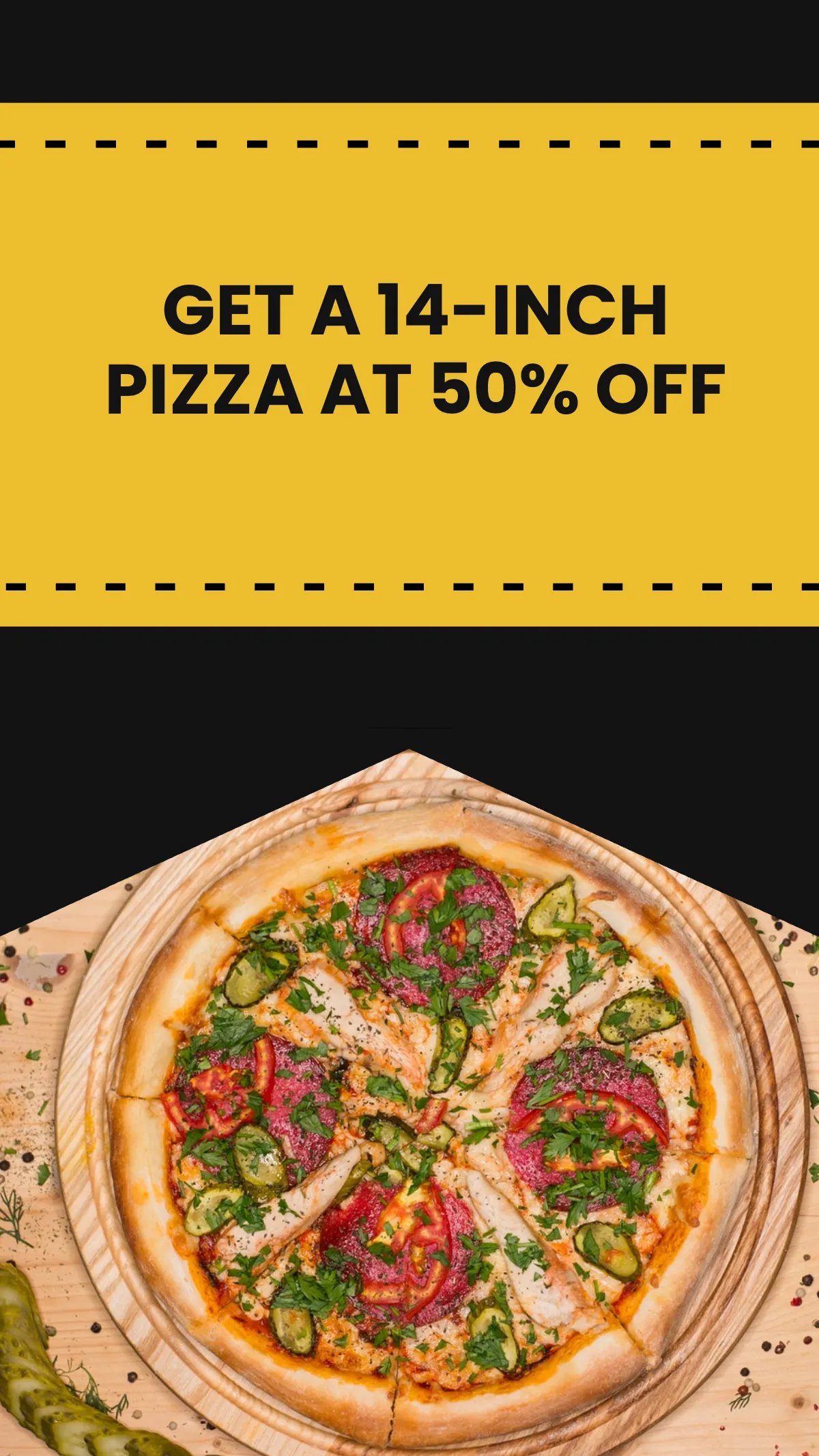 Free Pizza Special Sale Instagram Story Template to Edit Online