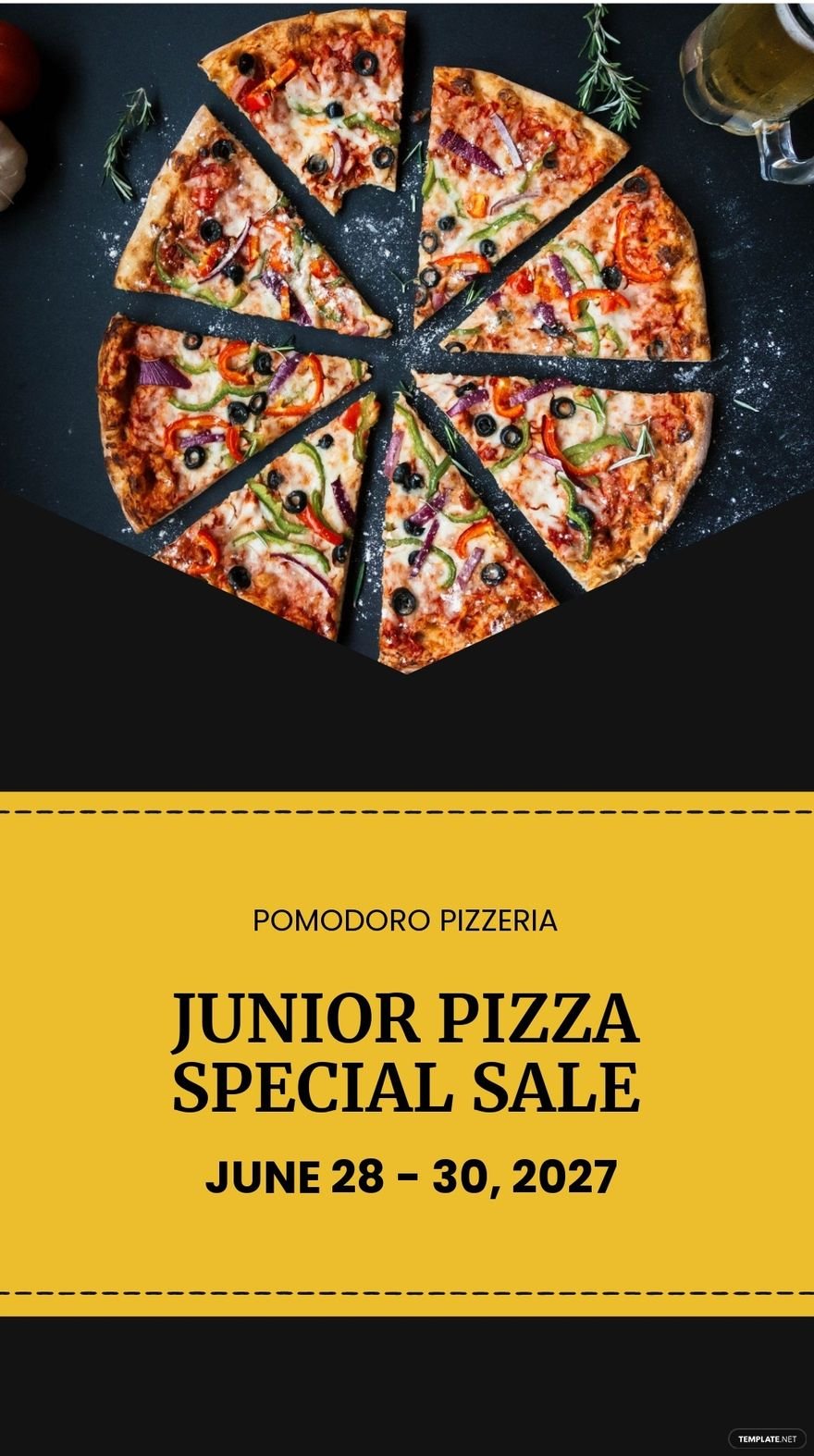 Pizza Special Sale Whatsapp Post Template