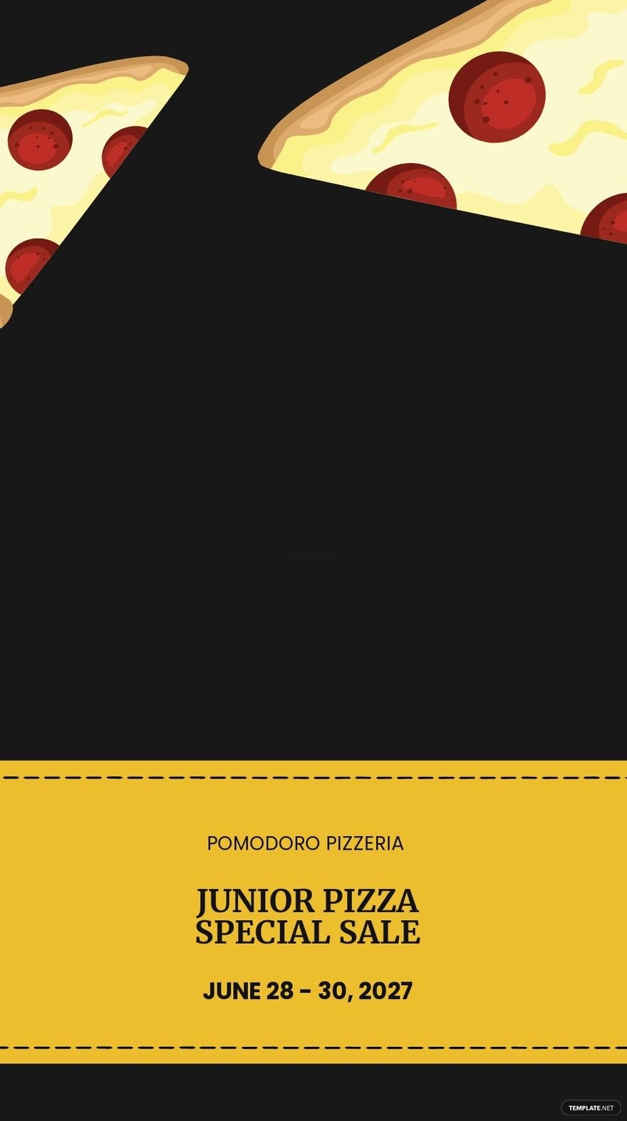 Pizza Special Sale Snapchat Geofilter Template