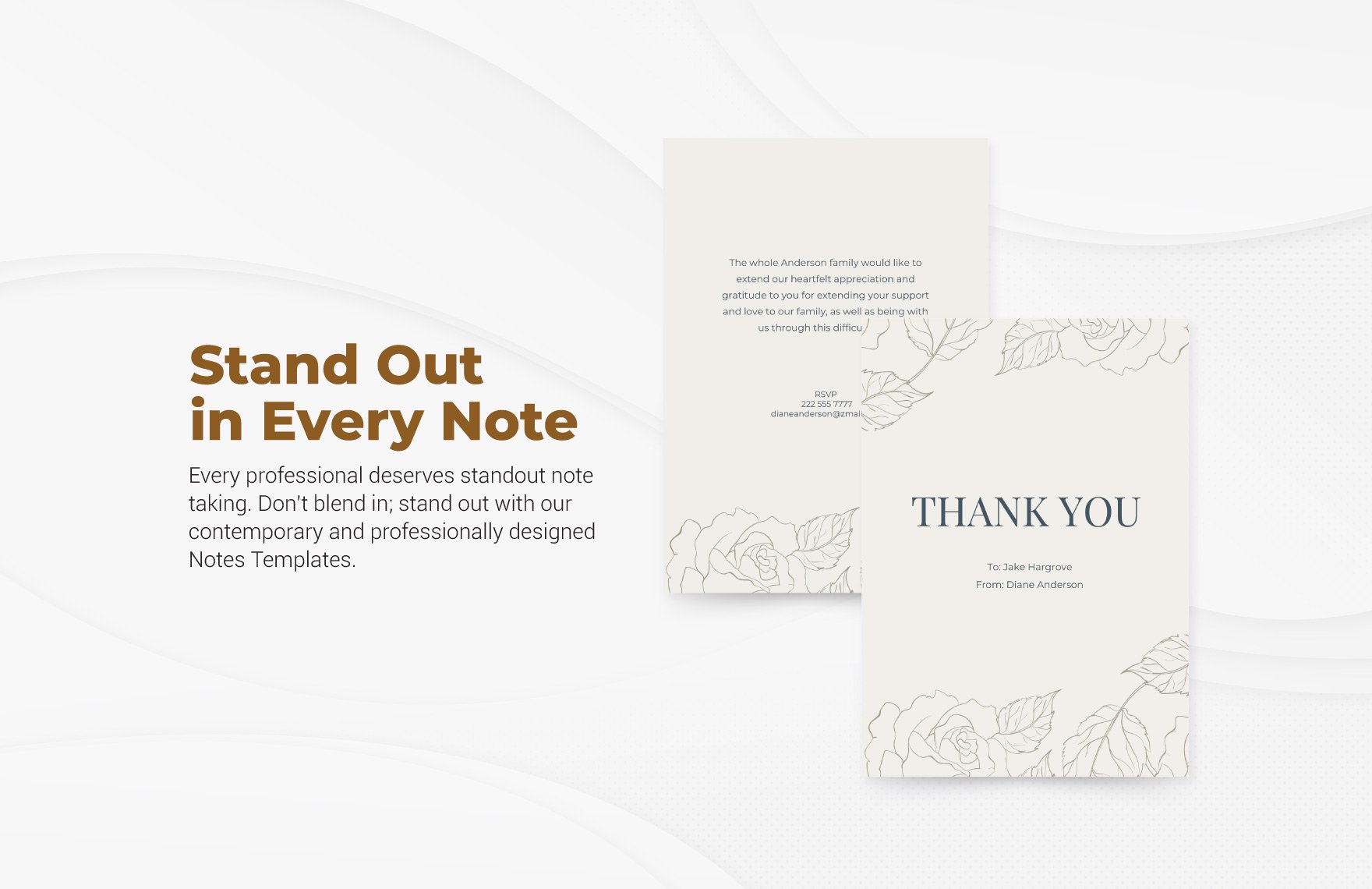 Cardinal Funeral Thank You Note Card Template