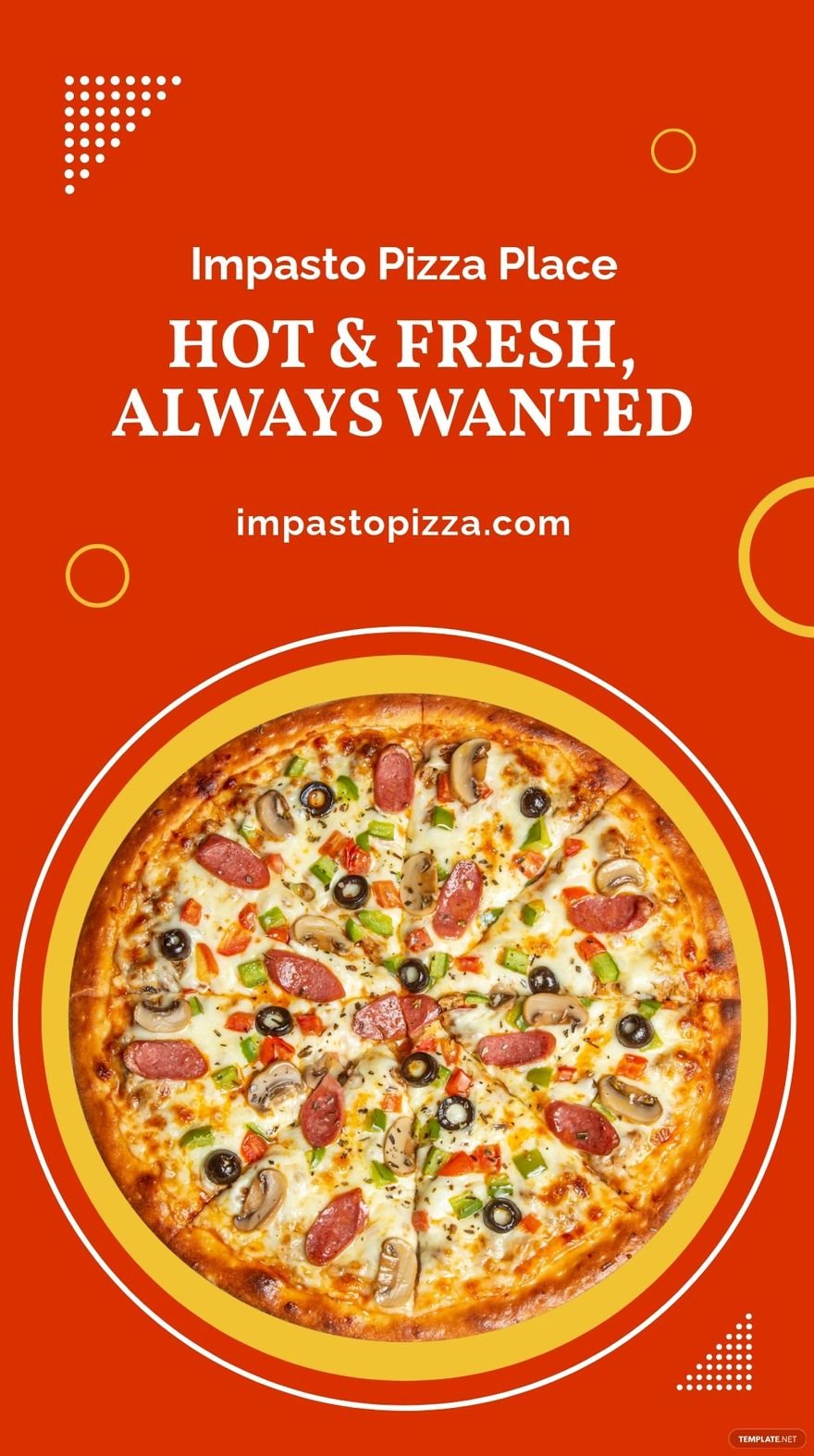 Free Pizza Advertisement Instagram Story Template