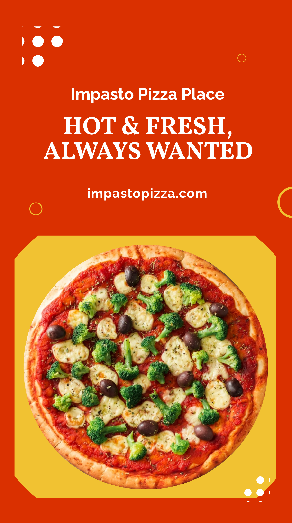 Free Pizza Advertisement Whatsapp Post Template to Edit Online