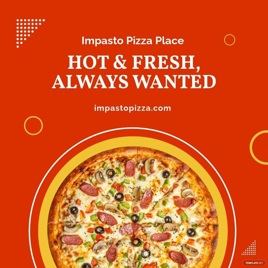 Pizza Advertisement Linkedin Post