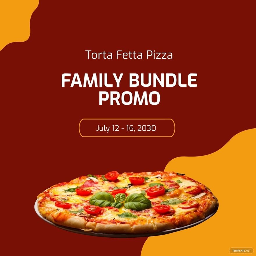 Free Pizza Promo Instagram Post Template