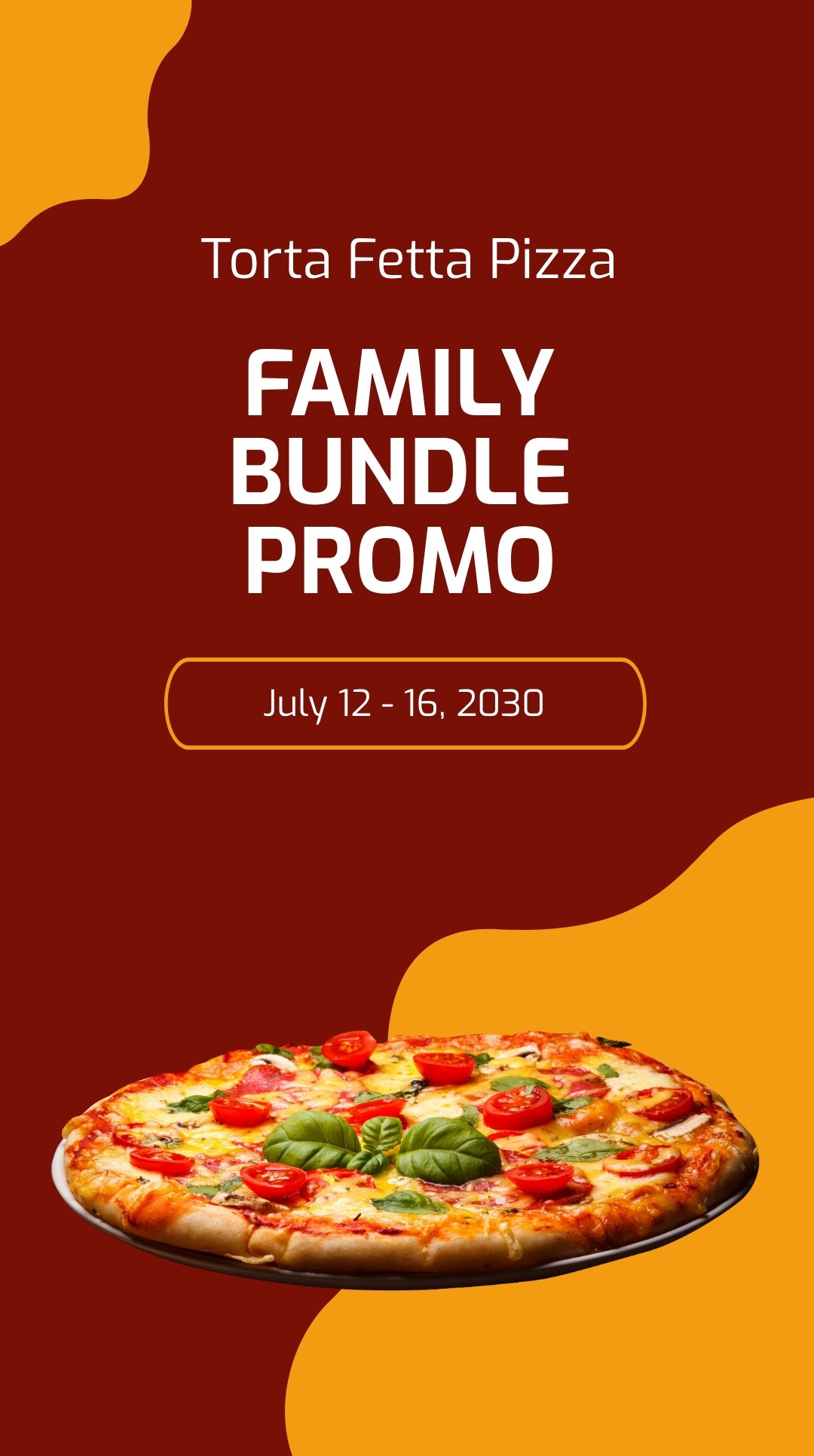 Free Pizza Promo Instagram Story Template