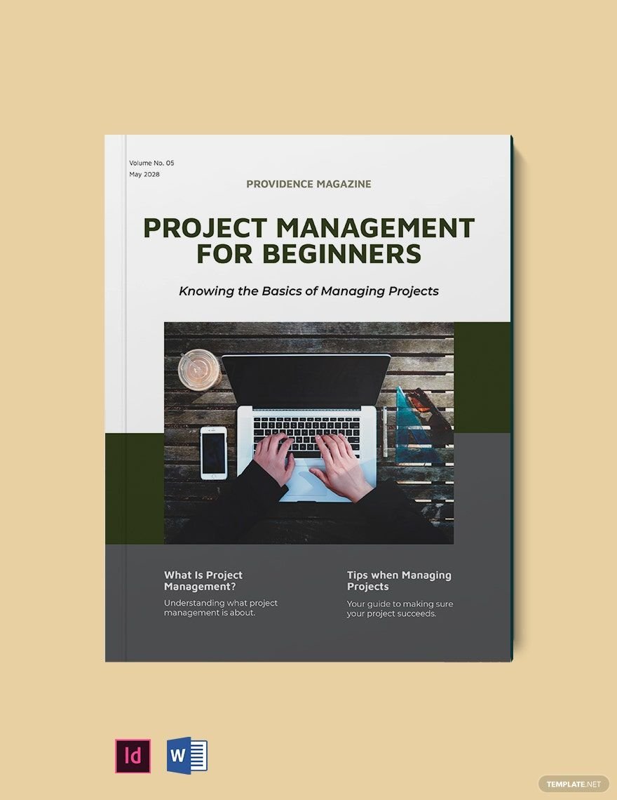 Project Management Magazine Template in Word, PDF, InDesign