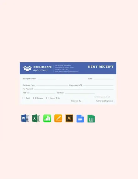 Simple Rent Receipt Template Download in Word Google Docs Google