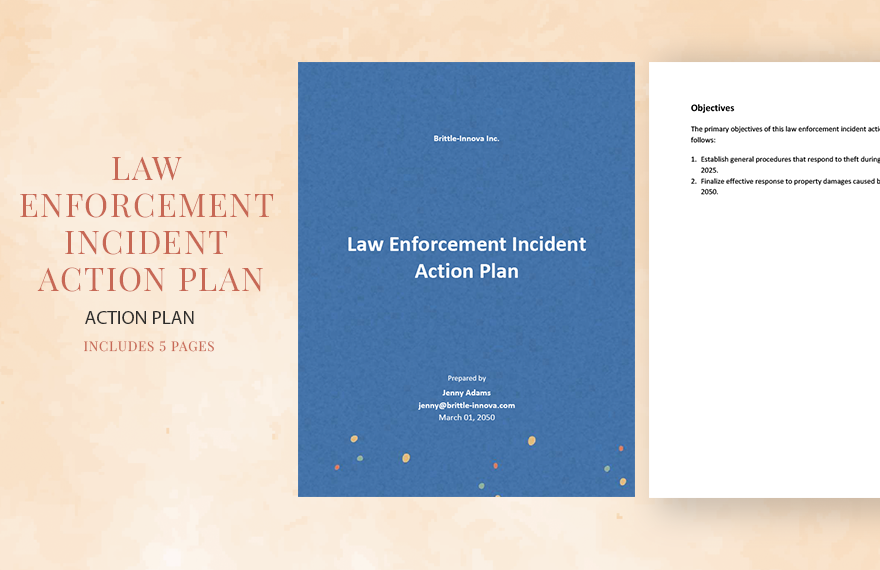 Law Enforcement Incident Action Plan Template