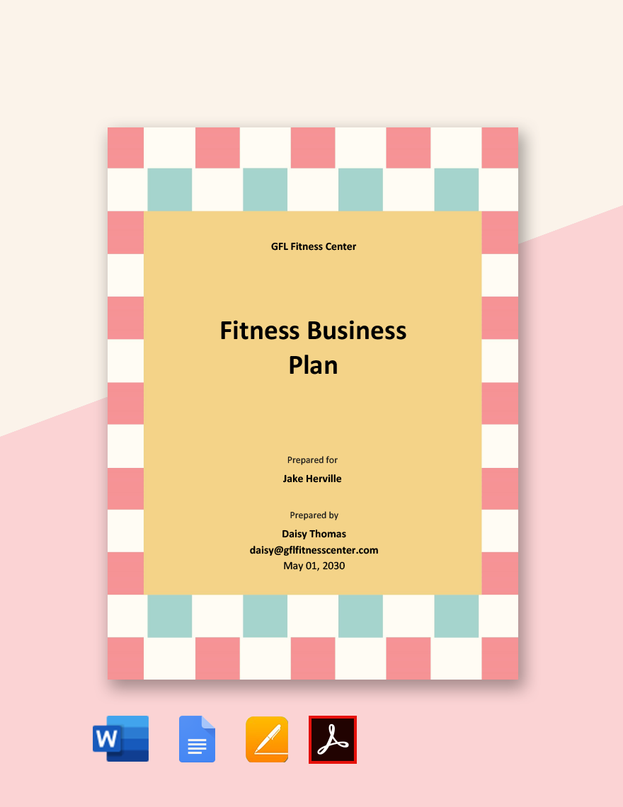 fitness training business plan