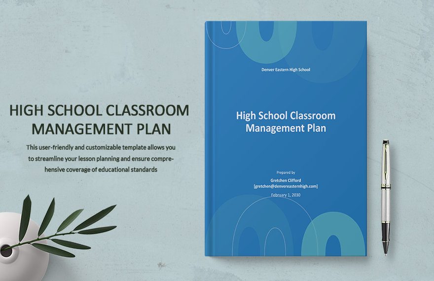 High School Classroom Management Plan Template