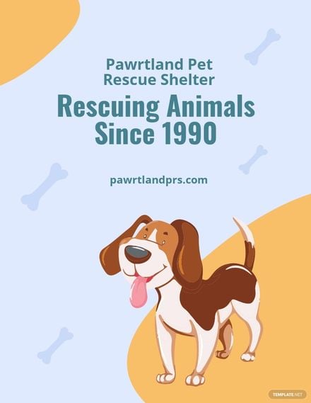 Pet Rescue Flyer Template in Word, Google Docs, PSD, Apple Pages, Publisher
