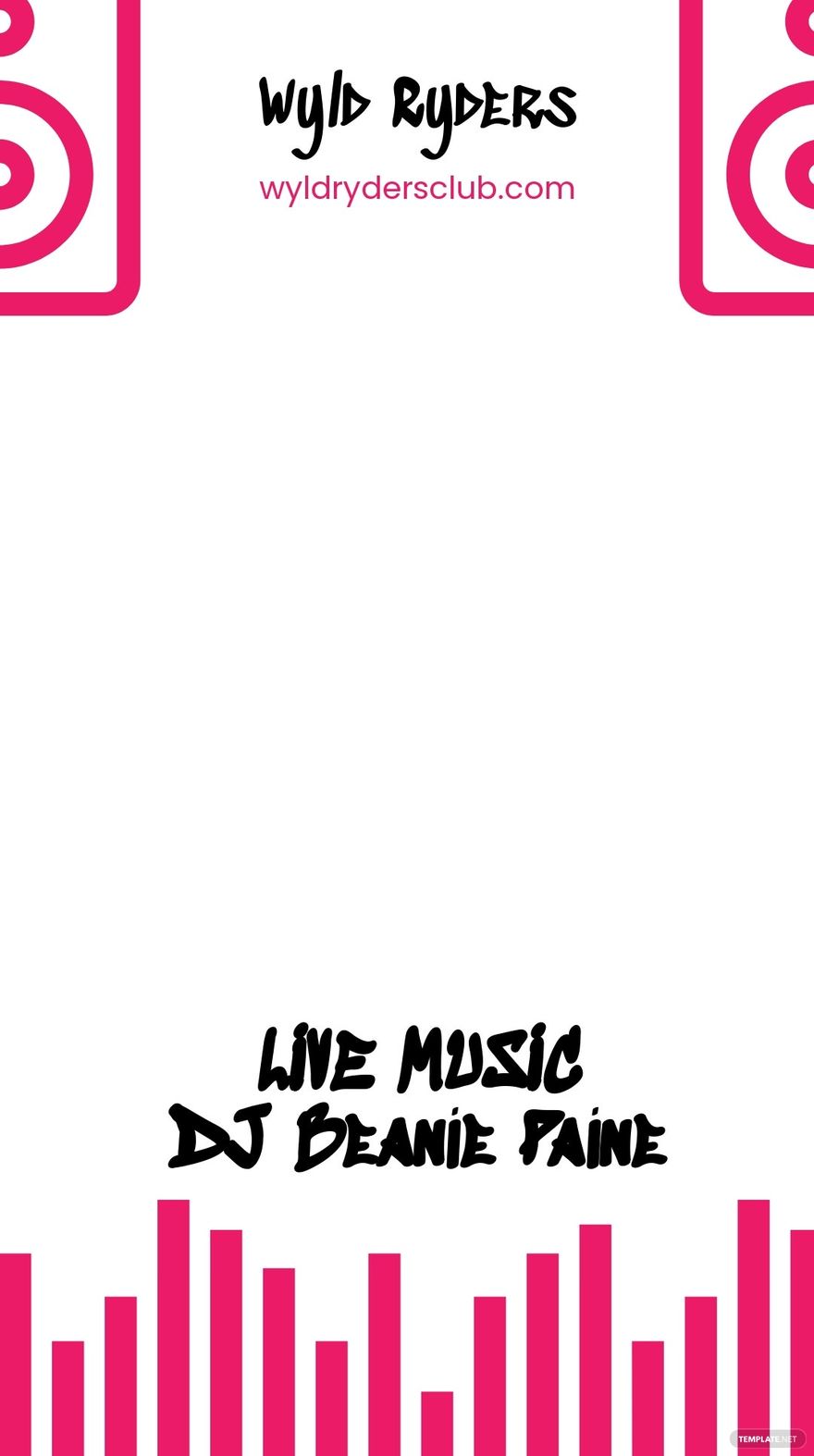 Free Live DJ Promotion Snapchat Geofilter Template