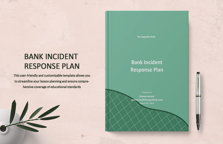 Bank Incident Response Plan Template