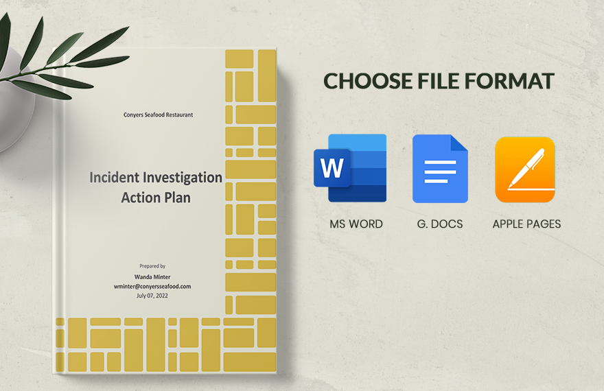 Incident Investigation Action Plan Template