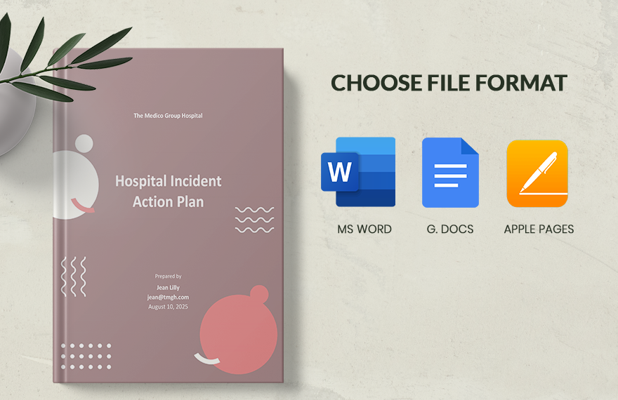 Hospital Incident Action Plan Template