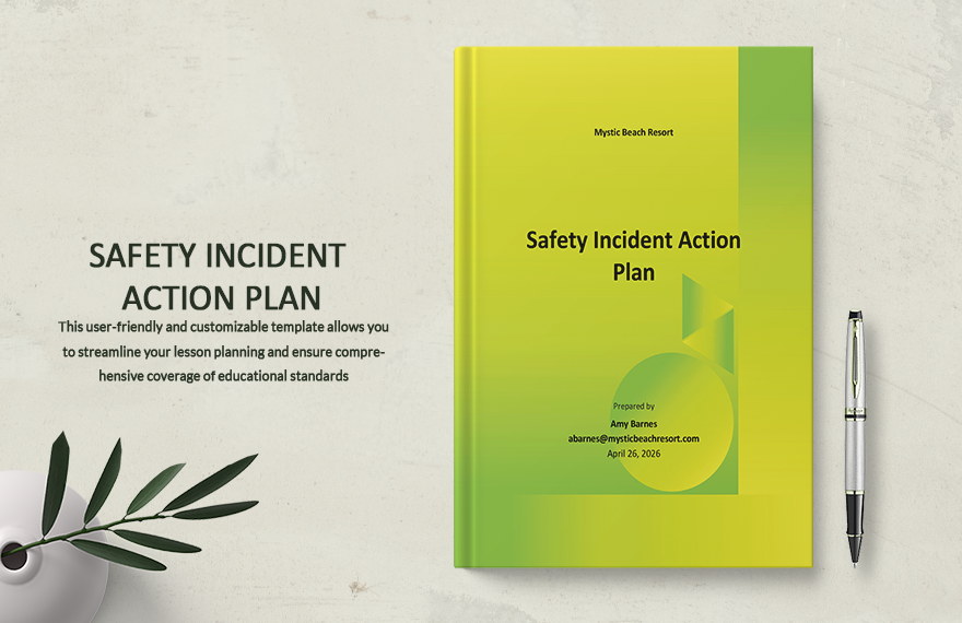 Safety Incident Action Plan Template