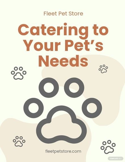 Pet Store Flyer Template