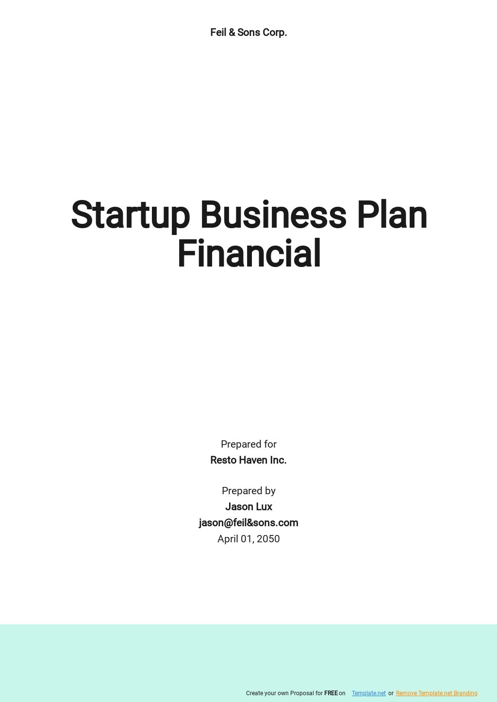 Financial Plan Template Professional Word Templates Free Word Template