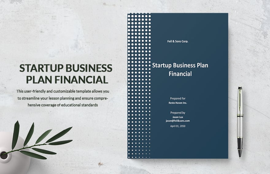 Startup Business Plan Financial Template