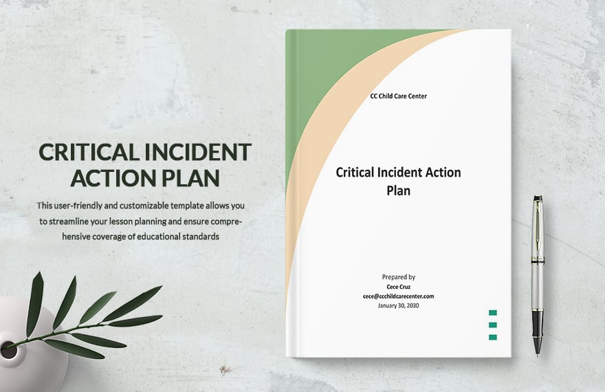 Critical Incident Action Plan Template