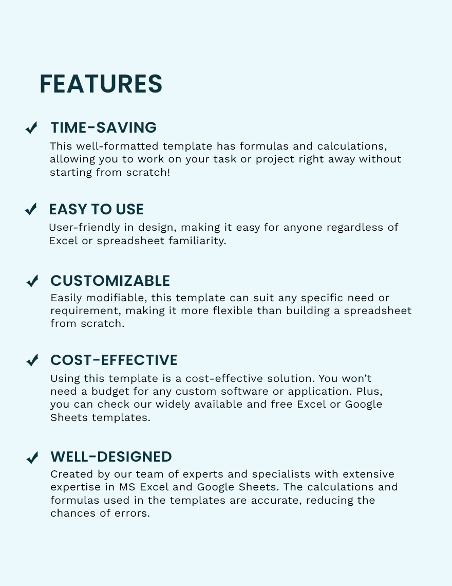 Expense Sheet Template Google Docs, Google Sheets, Excel, Word