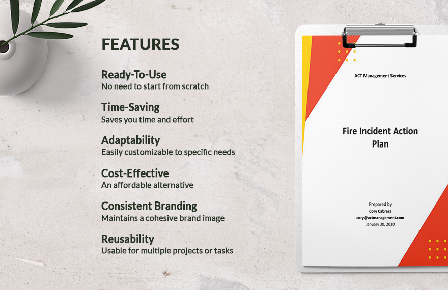 Fire Incident Action Plan Template