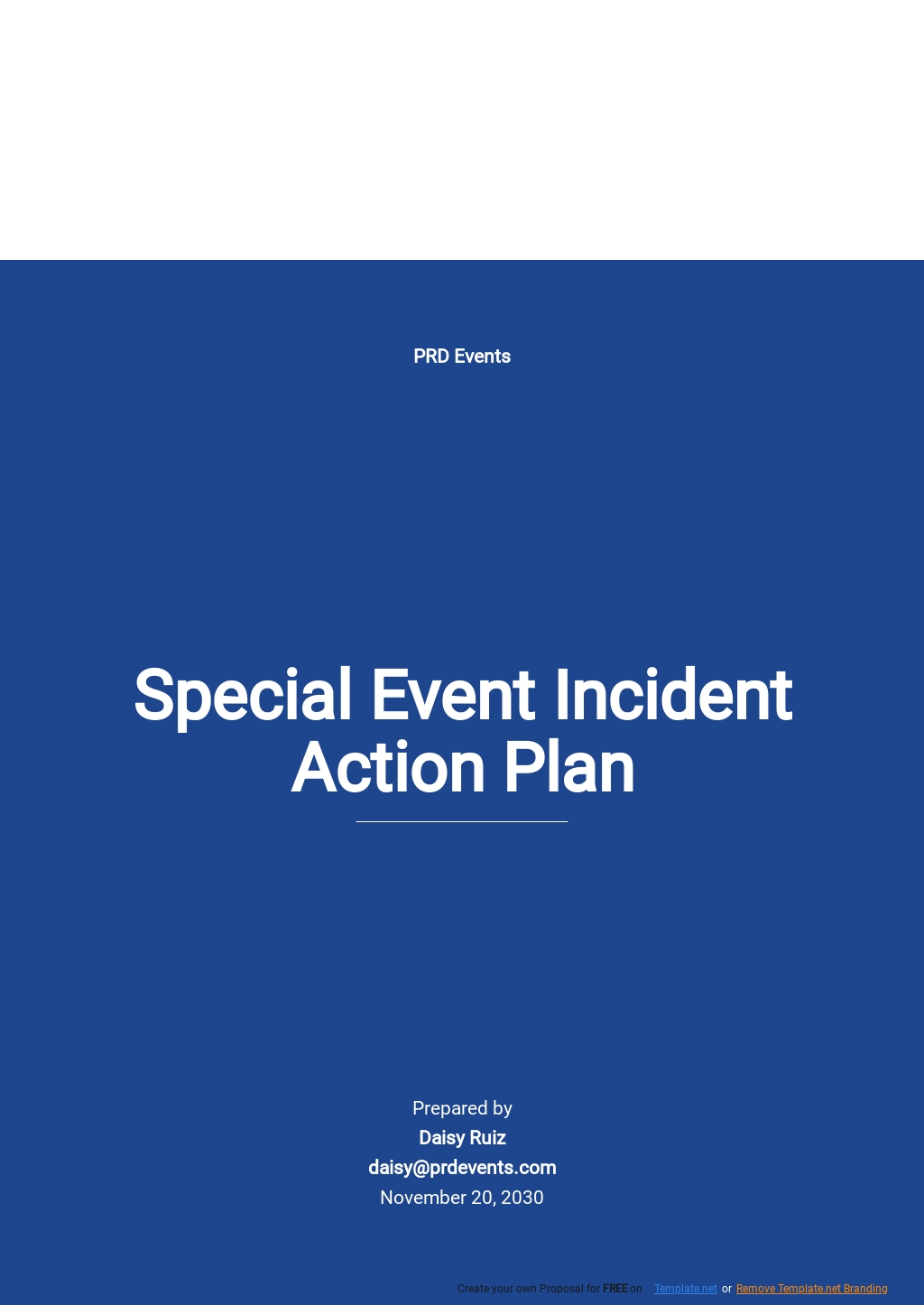 Incident Action Plan Template Google Docs Word Apple Pages