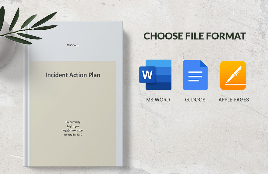 Blank Incident Action Plan Template