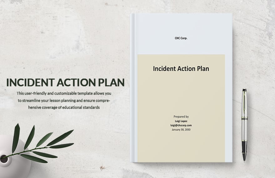 Blank Incident Action Plan Template