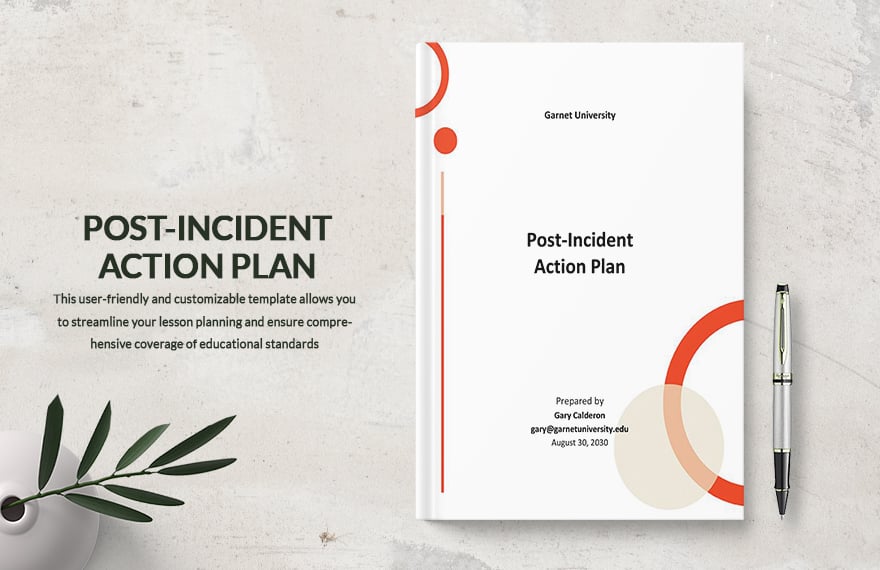 Post-Incident Action Plan Template