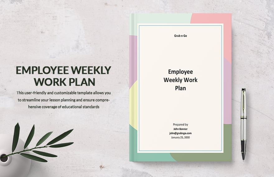Employee Weekly Work Plan Template