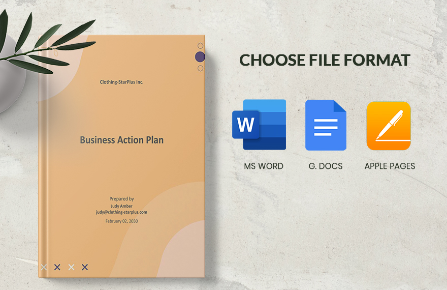 90 Day Business Action Plan Template