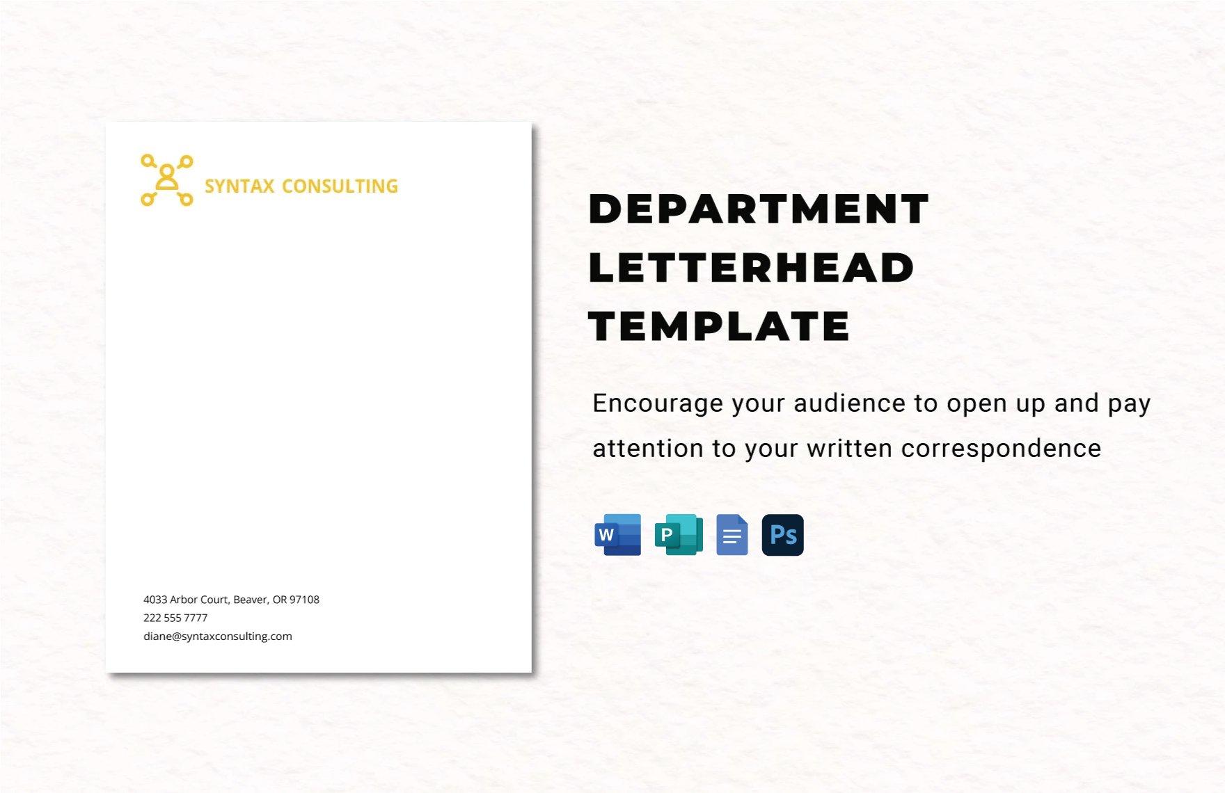 Department Letterhead Template