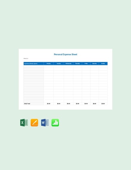 Free-Personal-Expense-Sheet-Template