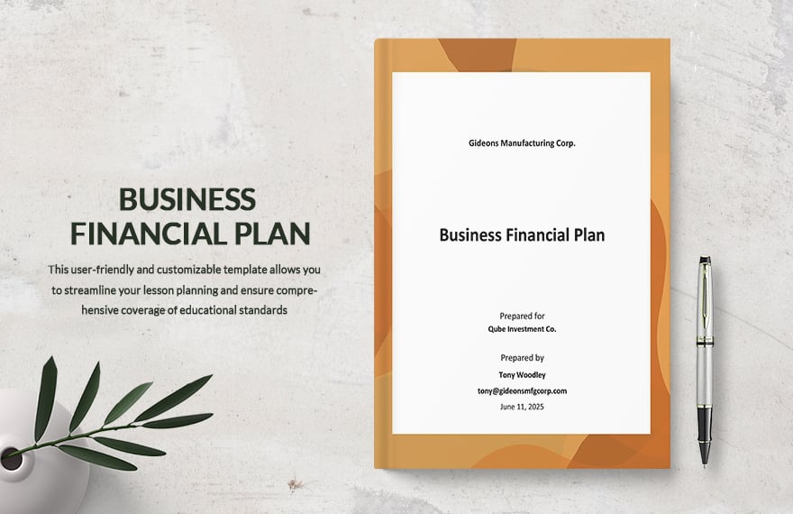 Basic Business Financial Plan Template