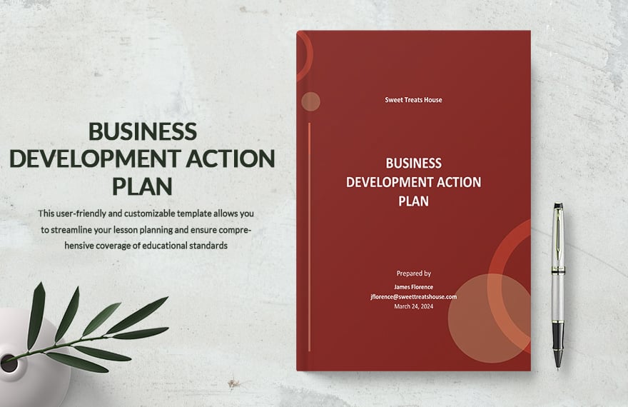 Business Development Action Plan Template