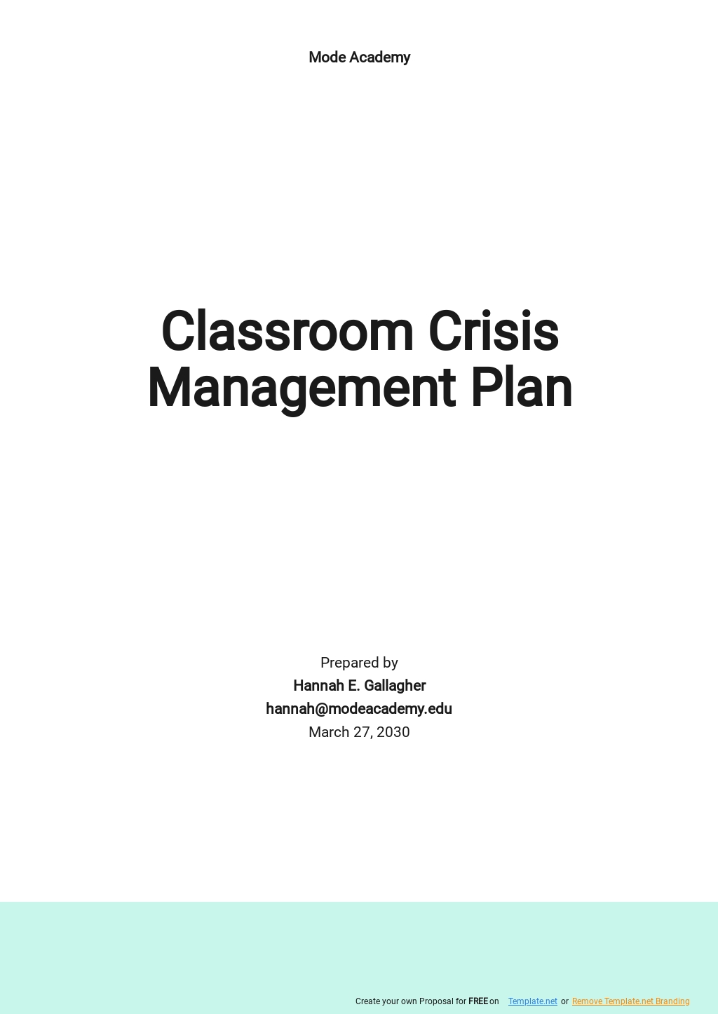 Social Media Crisis Management Plan Template - Google Docs, Word, Apple ...