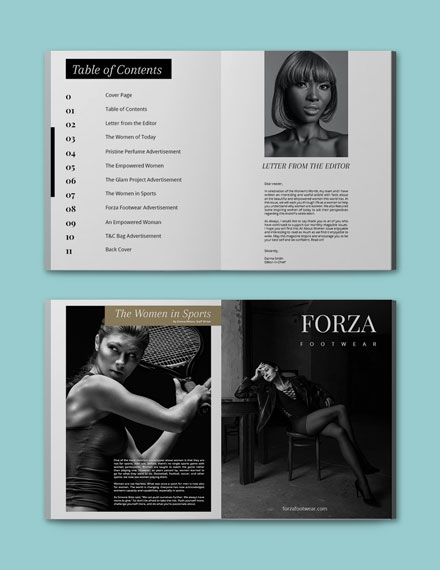 Minimal Elegant Magazine Template Format