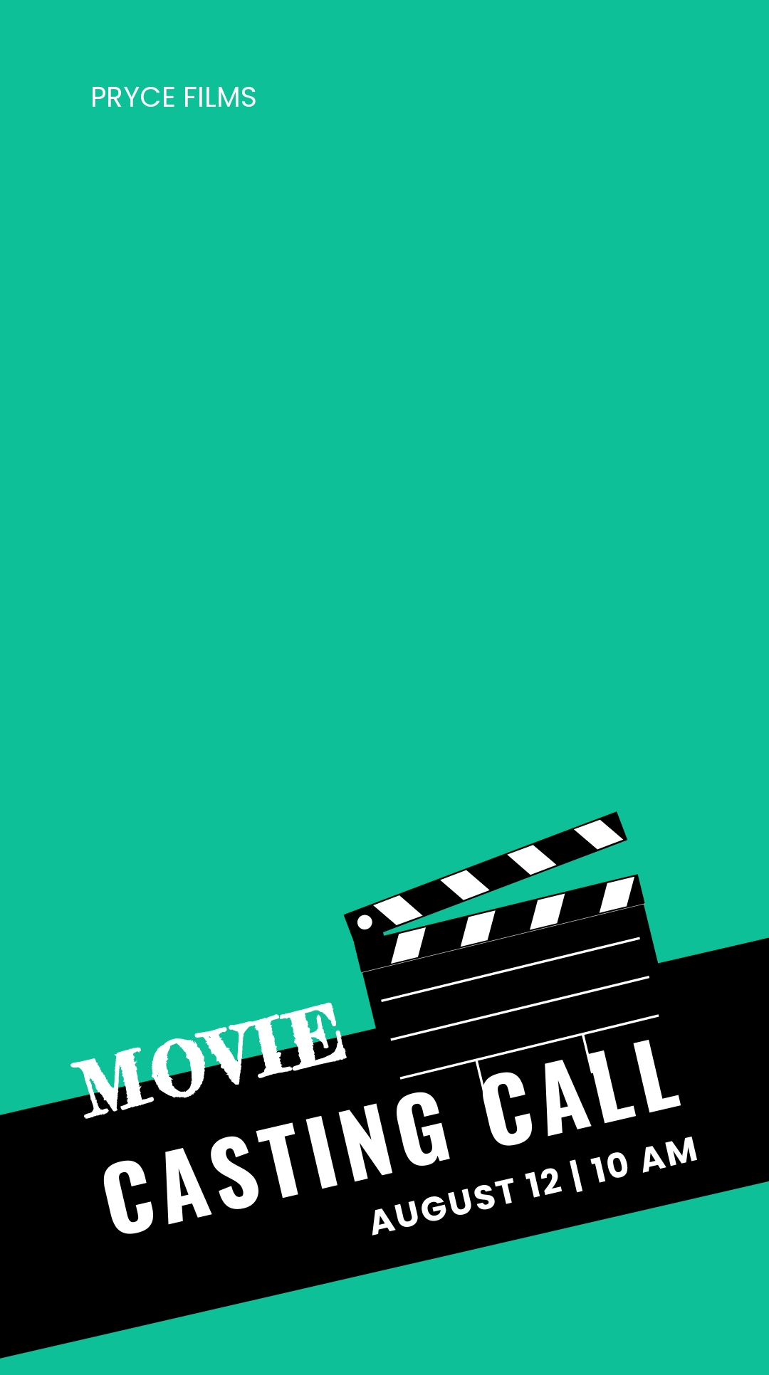 Free Casting Call Snapchat Geofilter Template Download In PNG JPG 
