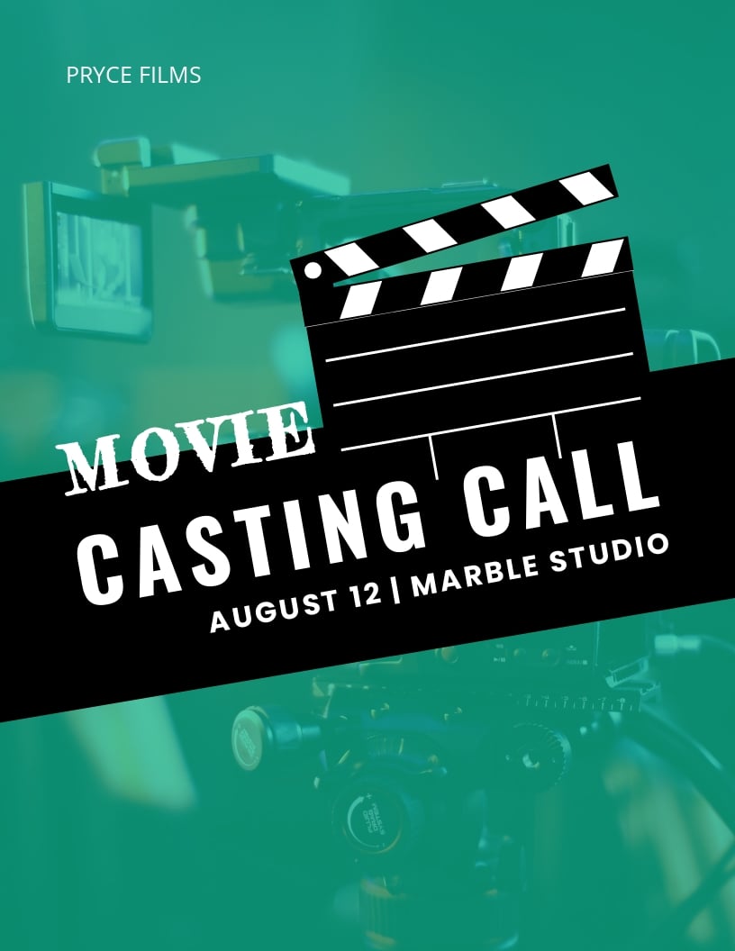 Casting Call Flyer Template