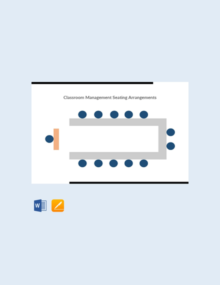 Classroom Seating Arrangements for 24 Students Template - Download in ...