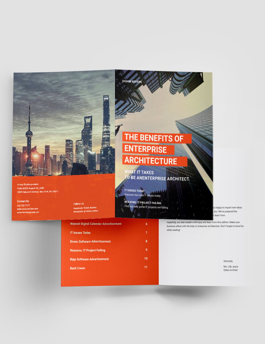Enterprise Architecture Magazine Template