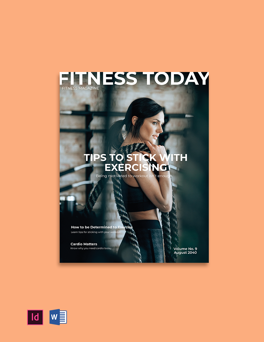 Fitness Center Magazine Template